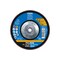 Pferd 7" x 5/8-11 Thd. POLIFAN Flap Disc - Z PSF STEELOX, Zirconia, 60 Grit, Conical 62082 - alternate 2